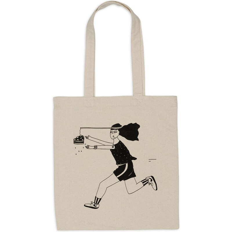 helen b Plátenná taška z organickej bavlny Tote Motivation is key 65154897