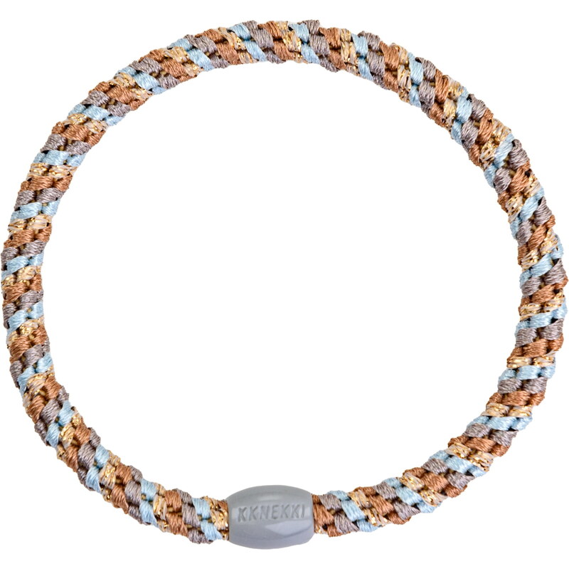 Gumička do vlasov Kknekki Slim Nougat / Baby Blue 65155021