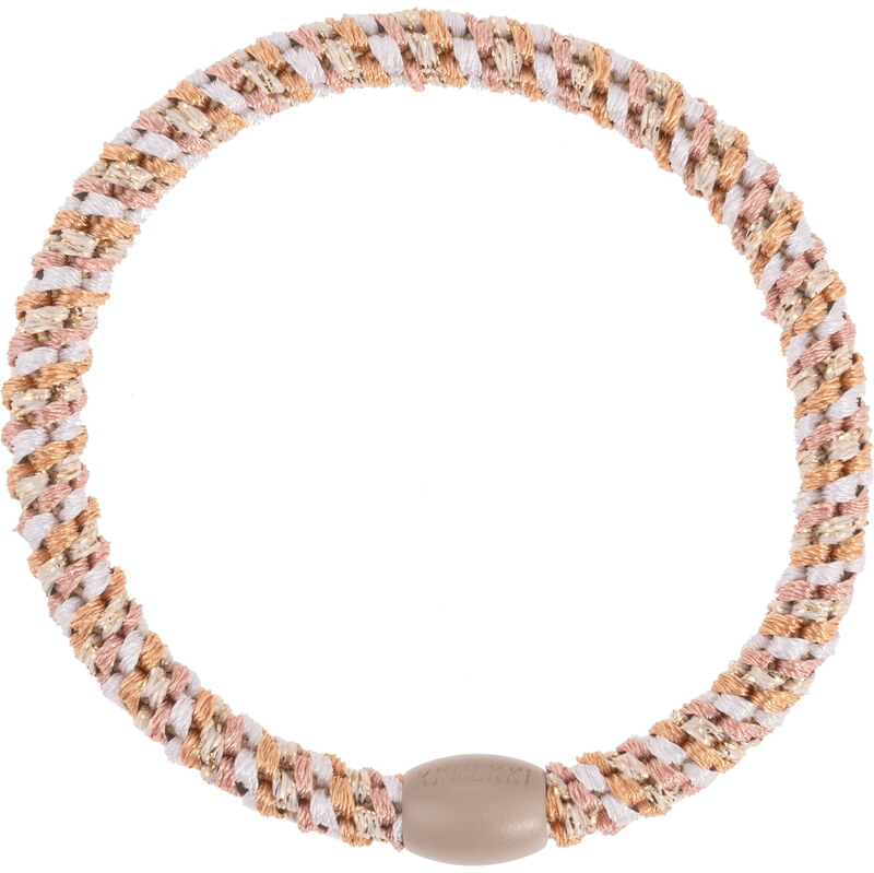 Gumička do vlasov Kknekki Slim mix Pink Nude glitter 65156441