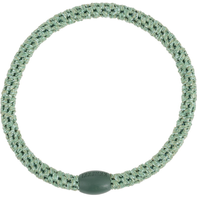 Gumička do vlasov Kknekki Slim Pistacio Glitter 65156445