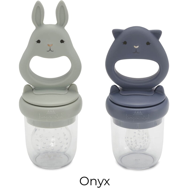 Konges Sløjd Krmiaci cumlík Onyx / Bark Shell – set 2 ks ONYX 65158077