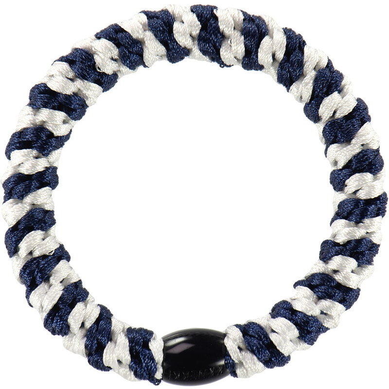 Gumička do vlasov Kknekki White / Navy Stripe 65158463