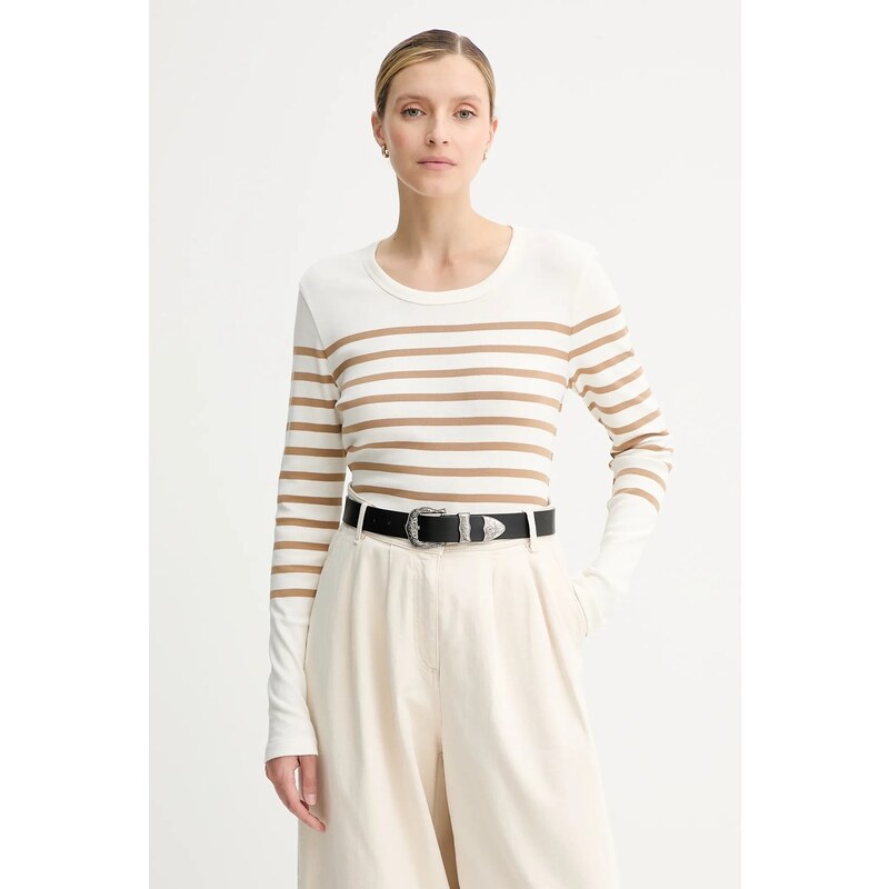 Bavlnené tričko s dlhým rukávom Marc OPolo 66513841