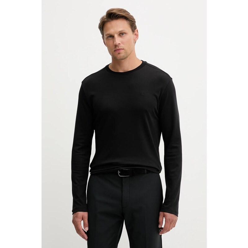 Bavlnené tričko s dlhým rukávom Calvin Klein 64972099