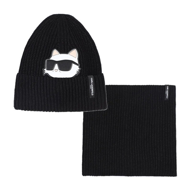 Detská čiapka a šál komín Karl Lagerfeld 65162290