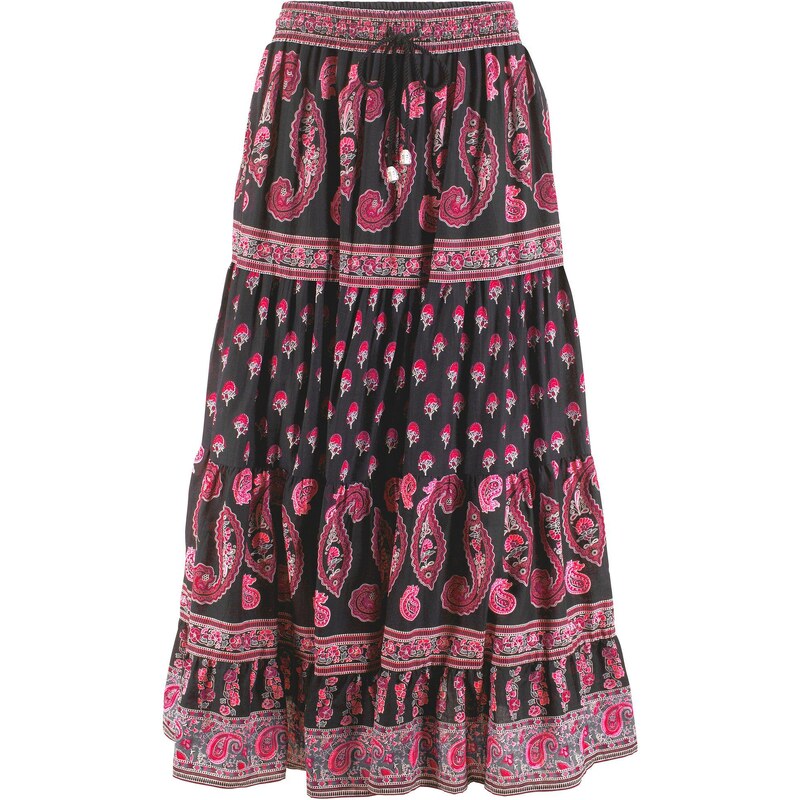 bonprix Maxi sukňa, farba čierna 52159528