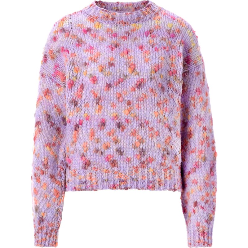 Rich & Royal Sveter fialová / slivková / oranžová 65394679