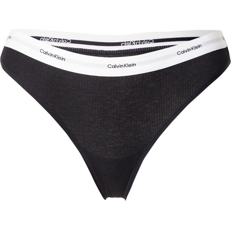 Calvin Klein Underwear Tangá čierna / biela 65163024