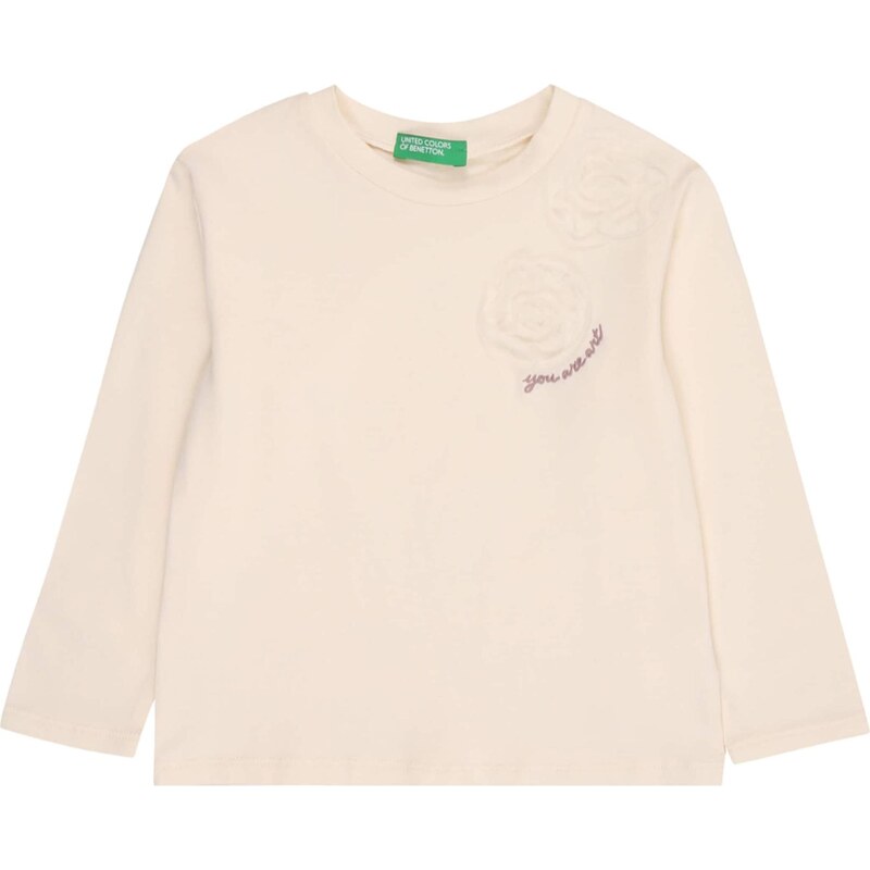 UNITED COLORS OF BENETTON Tričko svetlofialová / šedobiela 65889850