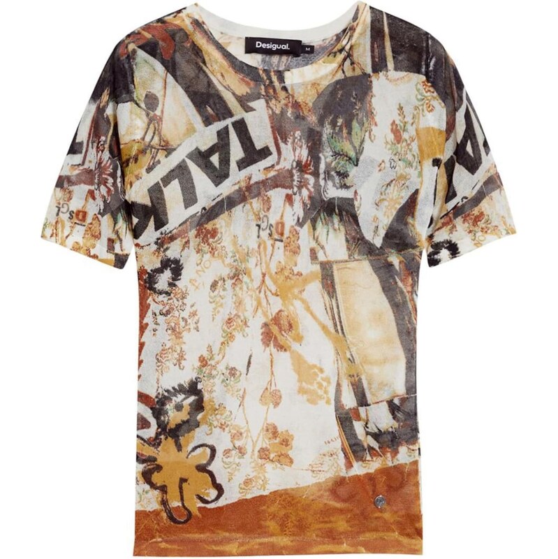 Desigual Tričko zmiešané farby 65657005