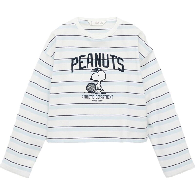 MANGO KIDS Tričko svetlomodrá / čierna / biela 65884291