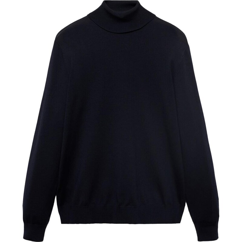 MANGO MAN Sveter Willyt námornícka modrá 65659232