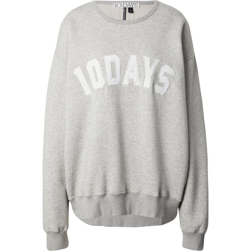 10Days Mikina THE STATEMENT sivá melírovaná / biela 66068956