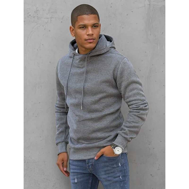 Buďchlap Tmavošedá mikina s kapucňou v originálnom prevedení 36394486