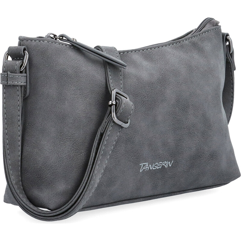 Kabelka zo syntetickej kože crossbody Tangerin sivá 1109 ANT 65164603