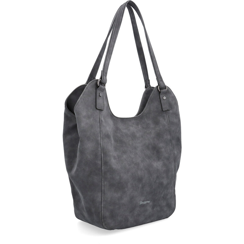 Kabelka zo syntetickej kože cez rameno Tangerin sivá 1106 ANT 65164618