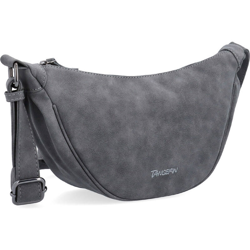 Kabelka zo syntetickej kože crossbody Tangerin sivá 1112 ANT 65164593