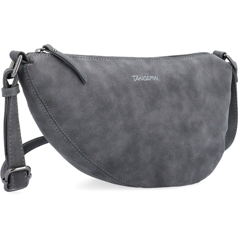 Kabelka zo syntetickej kože crossbody Tangerin sivá 1111 ANT 65164595