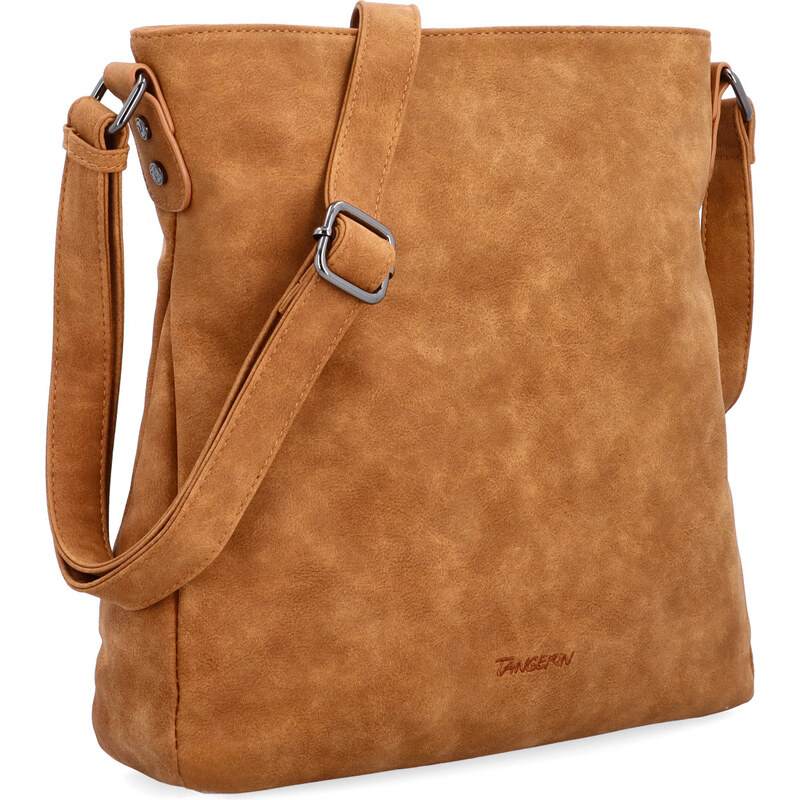 Kabelka zo syntetickej kože crossbody Tangerin koňaková 1101 KO 65164635