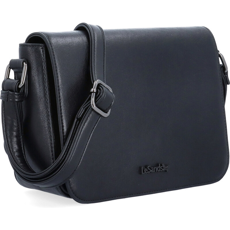 Kabelka zo syntetickej kože crossbody Le Sands čierna 7724 C 65169172