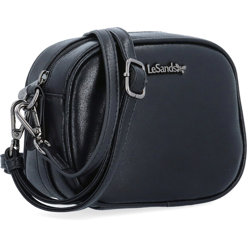 Kabelka zo syntetickej kože crossbody Le Sands čierna 4370 C 65169199