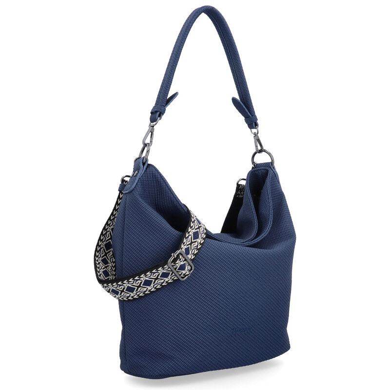 Kabelka zo syntetickej kože cez rameno Tangerin modrá 4367 M 65169208