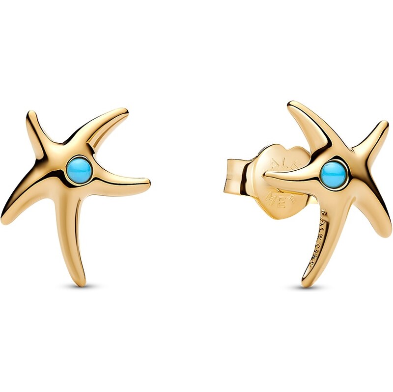 Pandora Pozlátené náušnice Morská hviezdica Shine 263820C01 66588305