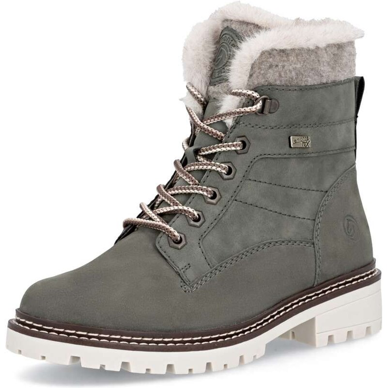 RIEKER Dámska členková obuv REMONTE D0B81-54 zelená W5 65169737