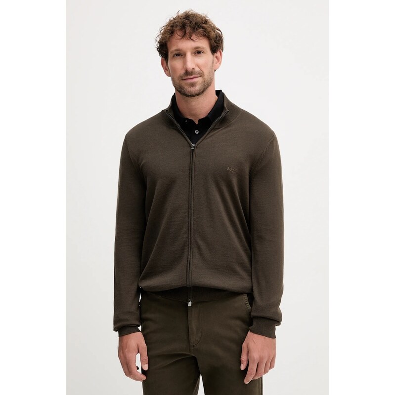 Vlnený kardigán BOSS Balonso-L 65169745