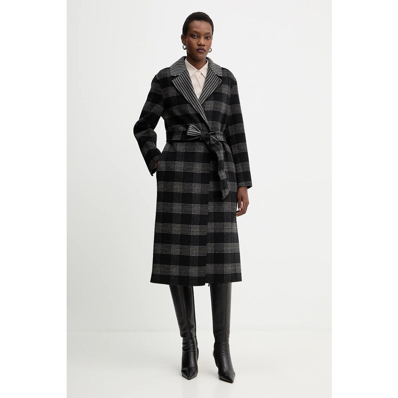 Vlnený obojstranný kabát Twinset 65064626