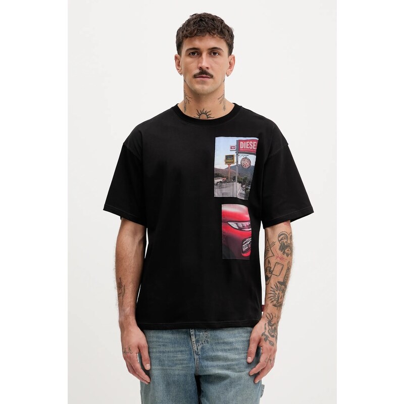 Bavlnené tričko Diesel T-BOXT-T3 65118845