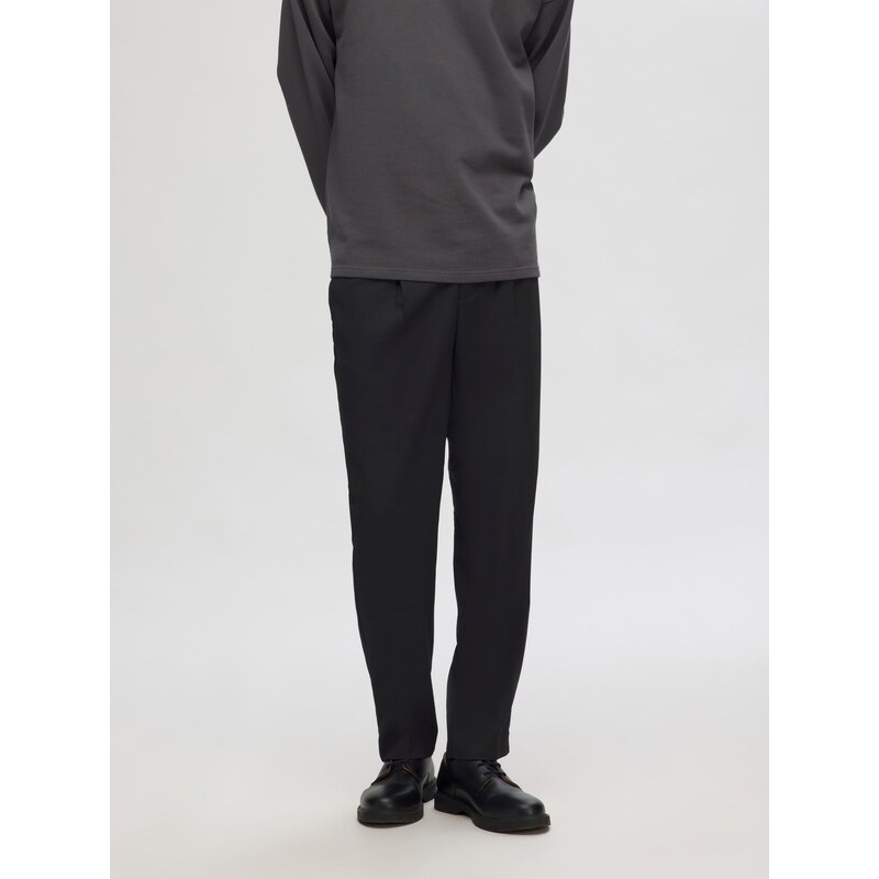 SELECTED Nohavice s pukmi SLHLEROY čierna 54375591