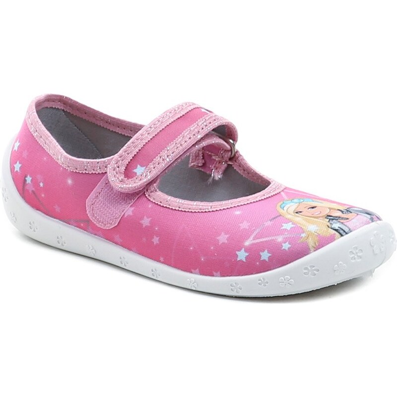 Raweks Dorotka D38a ružové dievčenské baleríny 65171553