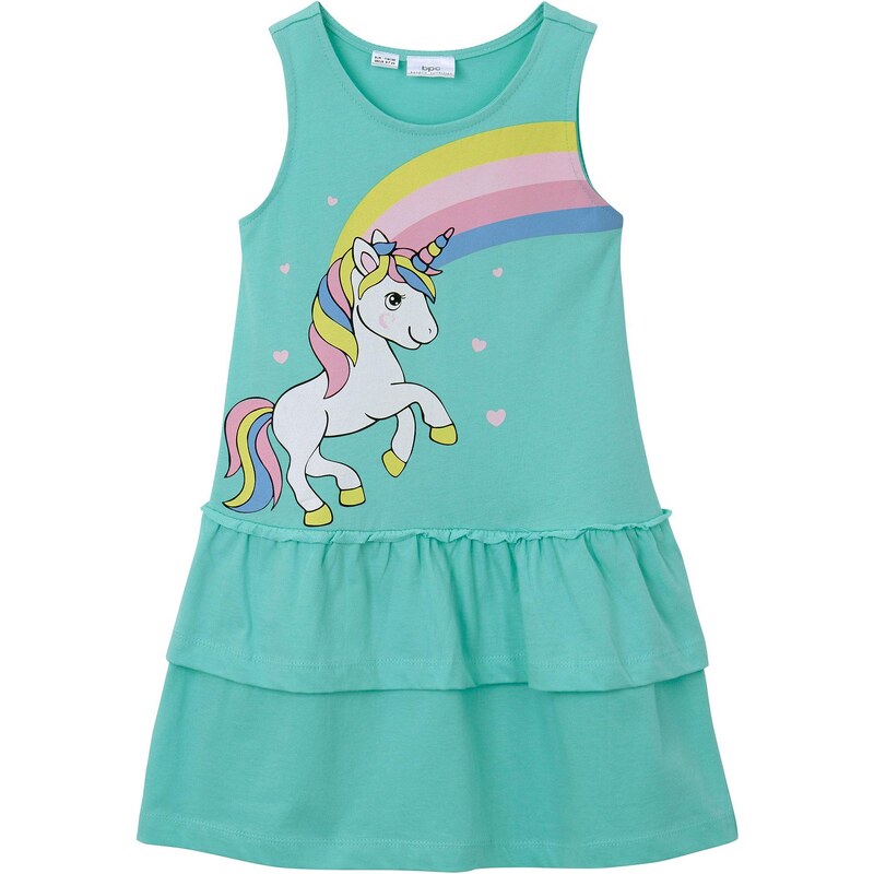 bonprix Džersejové šaty z bio bavlny, farba zelená 65372841