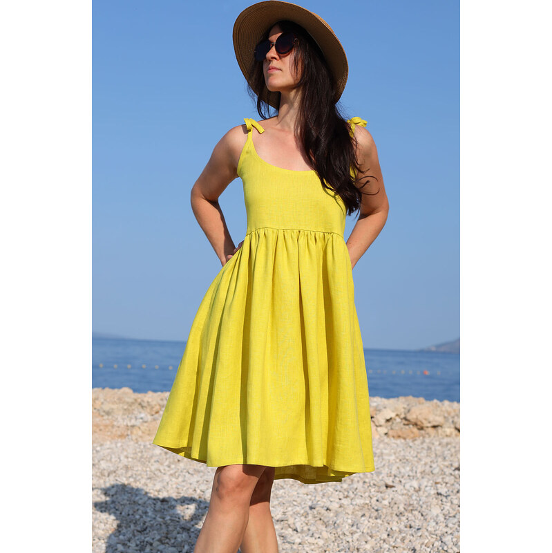 Romantické ľanové šaty Lotika 65546759