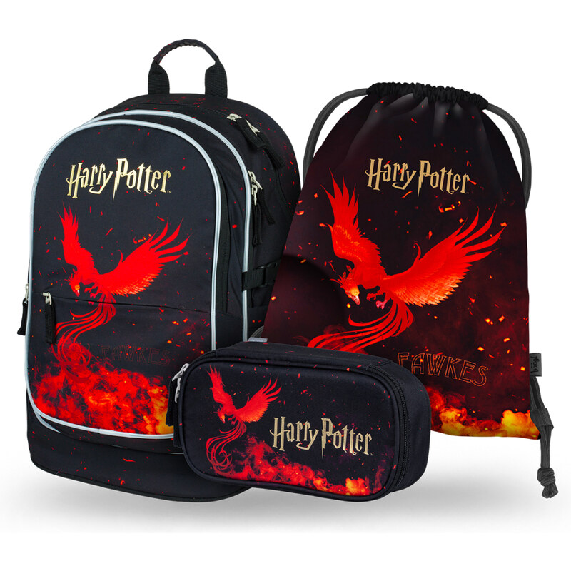 BAAGL SET 3 Core Harry Potter Fénix: batoh, penál, sáček 68553645