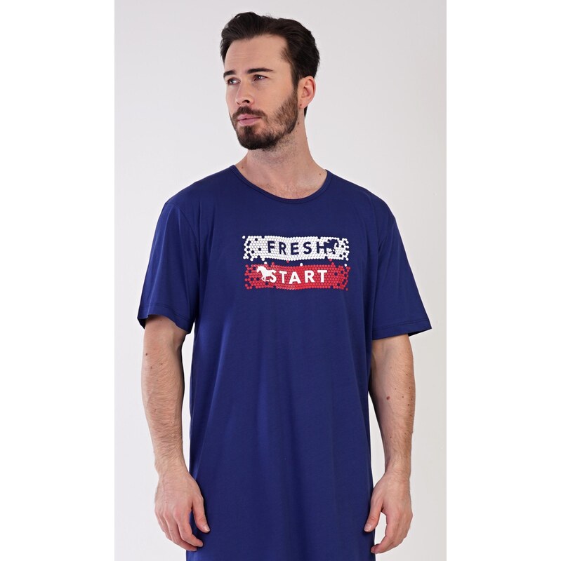 Vienetta MAN Pánska nočná košeľa s krátkym rukávom Fresh start 65173134