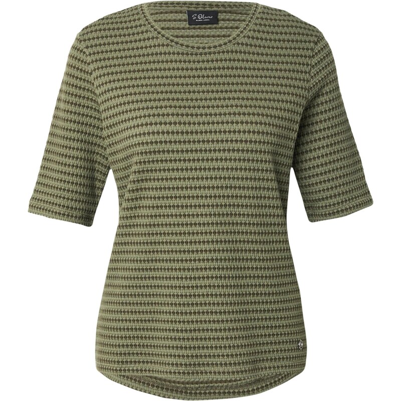 s.Oliver BLACK LABEL Tričko zelená / olivová 65812458