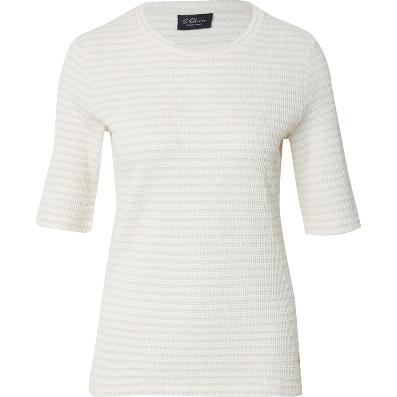s.Oliver BLACK LABEL Tričko nebielená / biela 65812459