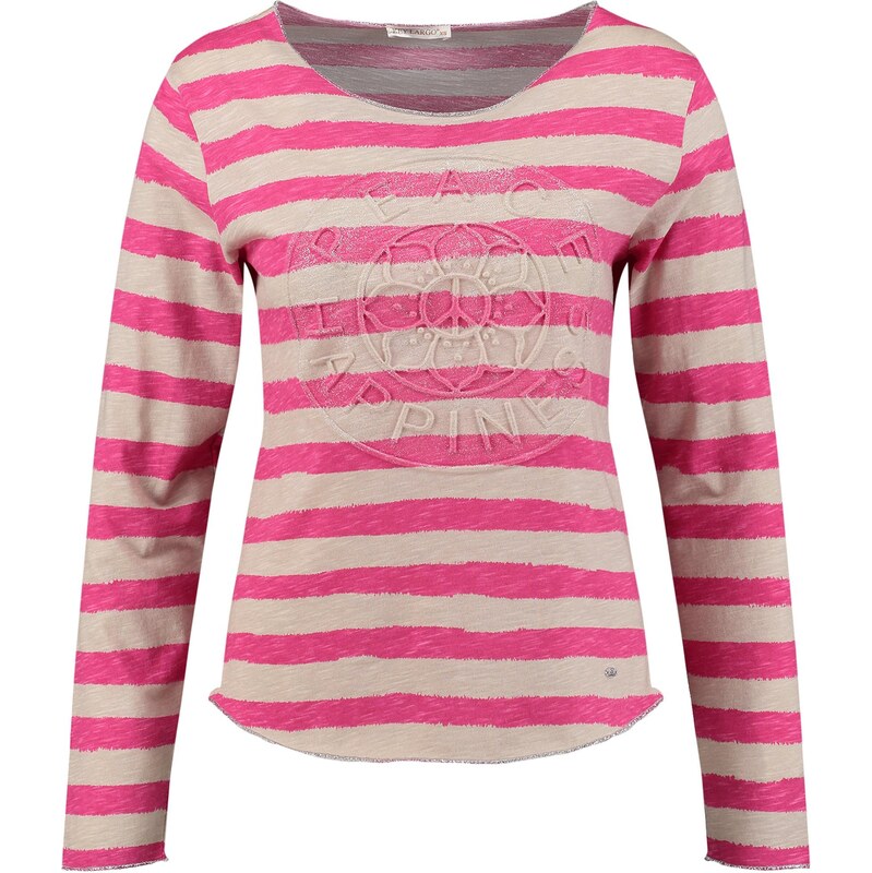 Key Largo Tričko Happiness béžová / ružová 65887295
