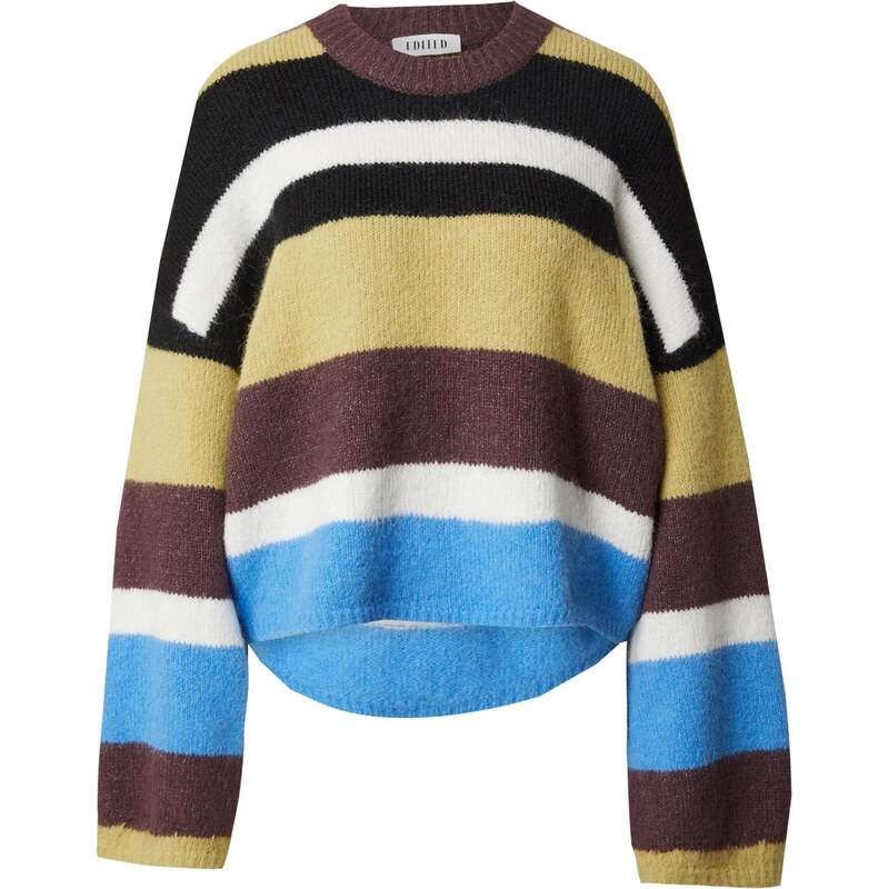 EDITED Sveter Lainey modrá melírovaná / žltá melírovaná / čierna 65888961