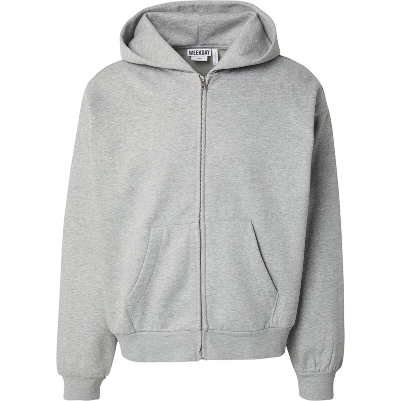 WEEKDAY Tepláková bunda sivá 65204620
