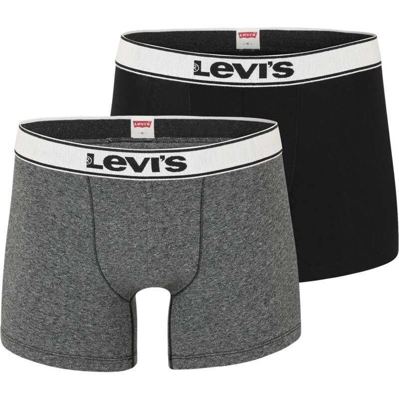 LEVIS Boxerky VNTG HTR sivá melírovaná / čierna / biela 65175765
