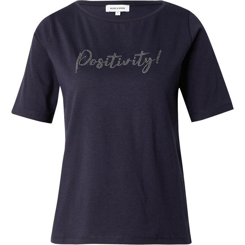 MORE & MORE Tričko námornícka modrá / strieborná 65795481
