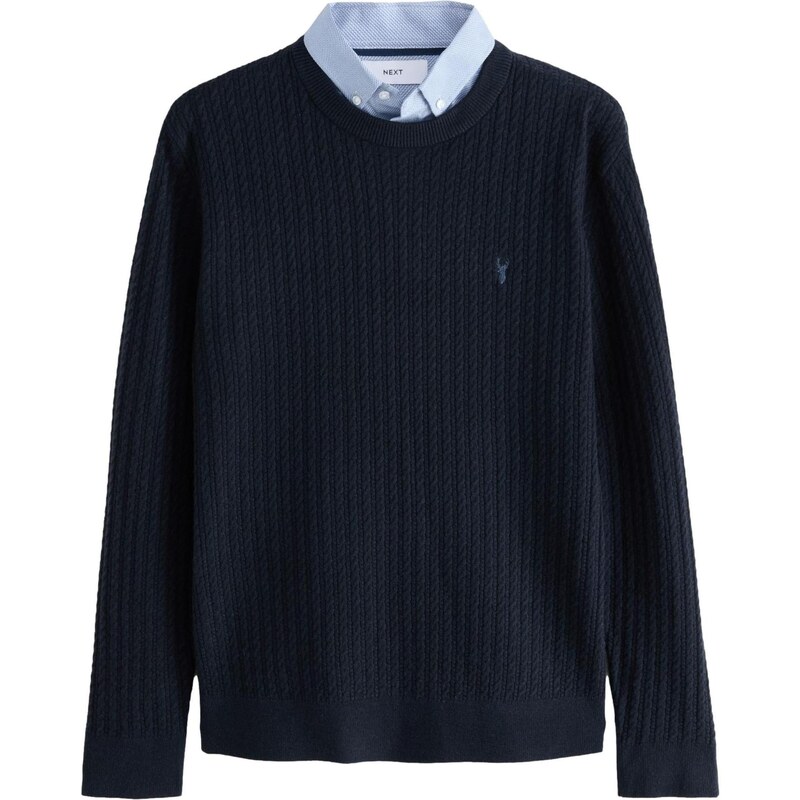 Next Sveter námornícka modrá / tmavomodrá / svetlomodrá 65660601