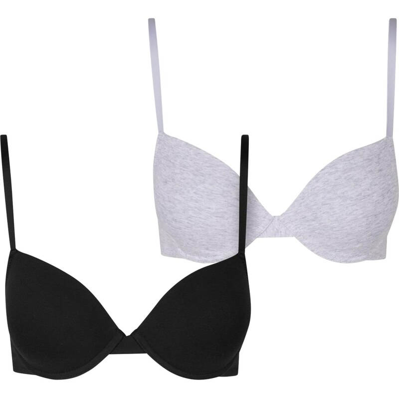 Urban Classics Podprsenka svetlosivá / čierna 65979680