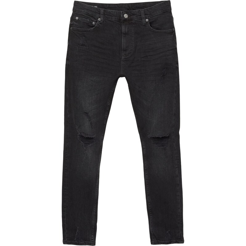 Pull&Bear Džínsy čierny denim 65175616