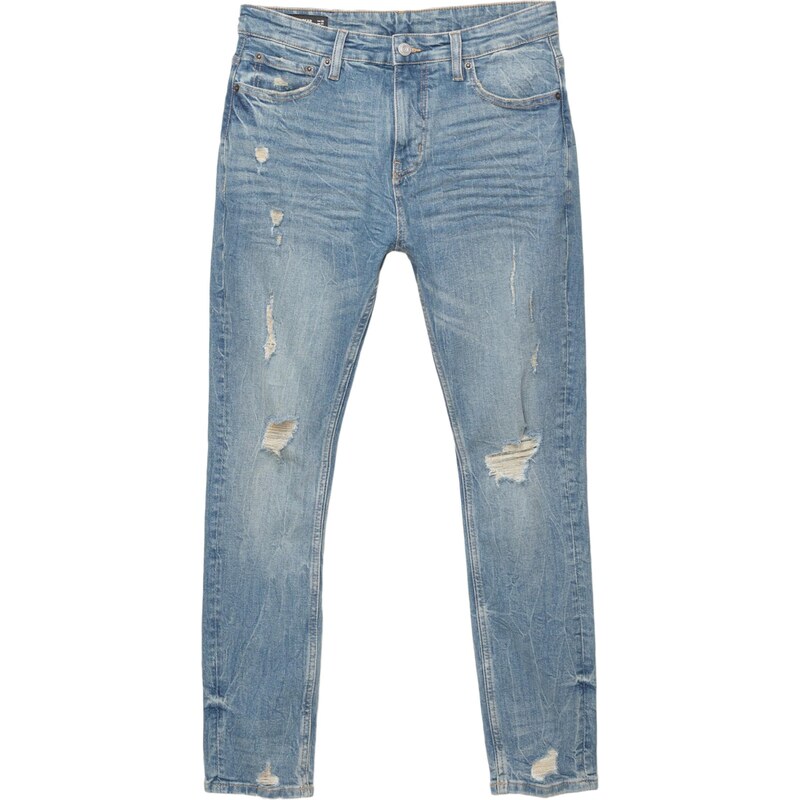 Pull&Bear Džínsy modrá denim 65175614