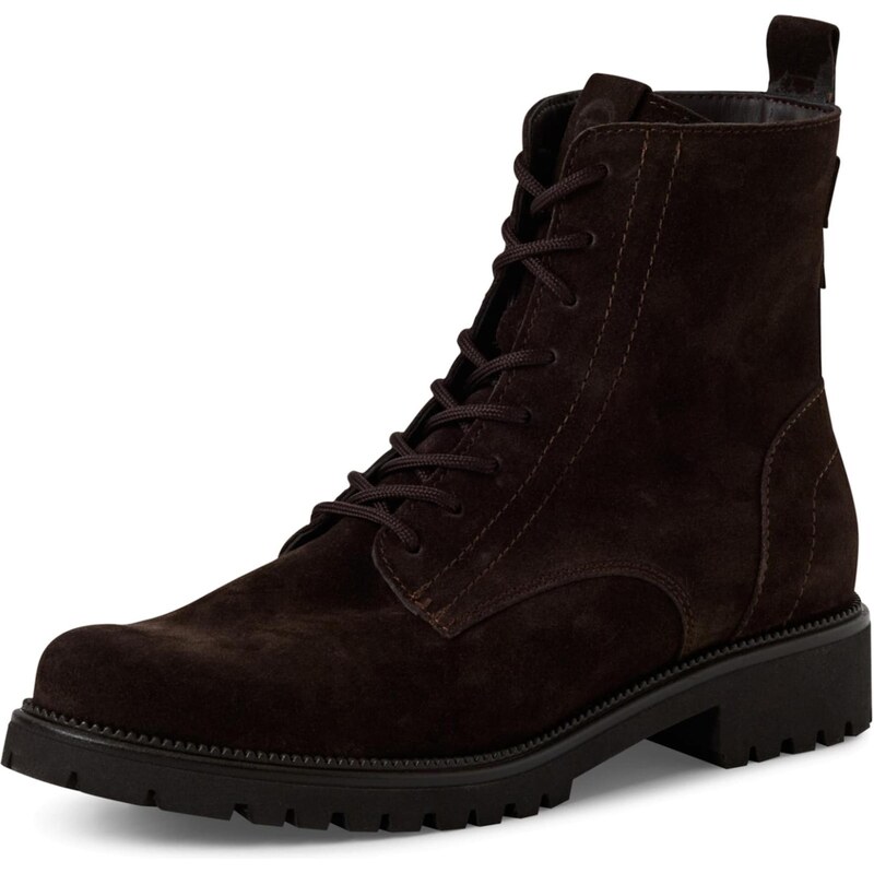 Tamaris Šnurovacie členkové čižmy tmavohnedá 65175593