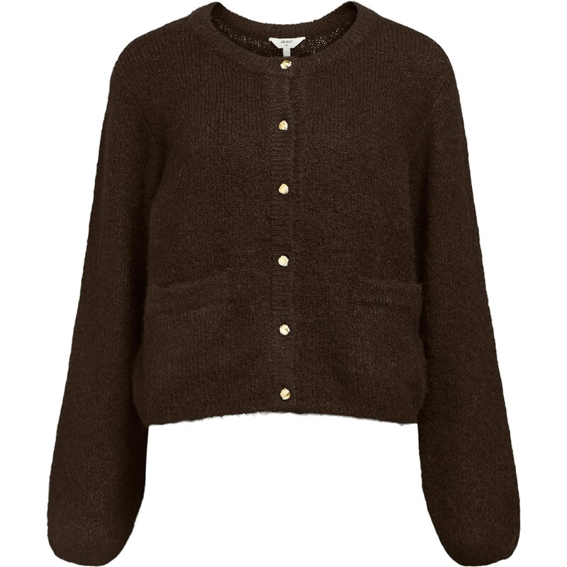 OBJECT Kardigán SAGGIA čokoládová 65773065